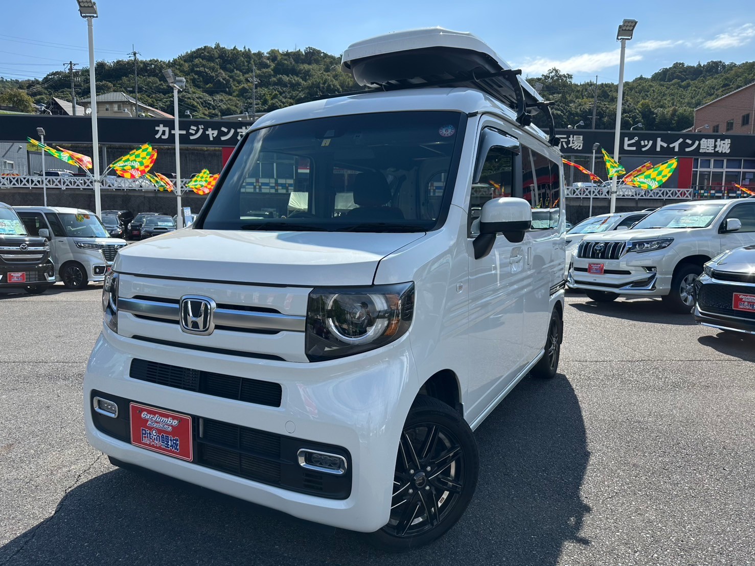 R３年　ホンダ　N-VAN　＋スタイル　純正ナビ・バックモニター・ホンダセンシング・社外アルミ・LEDヘッドライト・オートハイビーム・電格ミラー・キーレスプッシュスタート・スマートキー・オートエアコン・USBソケット・ドライブレコーダー・ETC・ルーフレール【246】